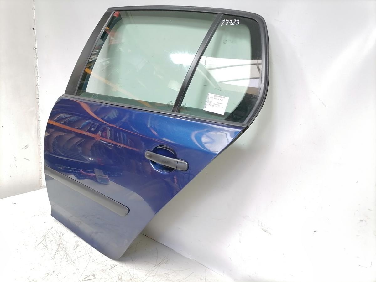 VW Golf 5 original T&uuml;r hinten links LD5Q Shadowblue Flie&szlig;heck Bj.2008
